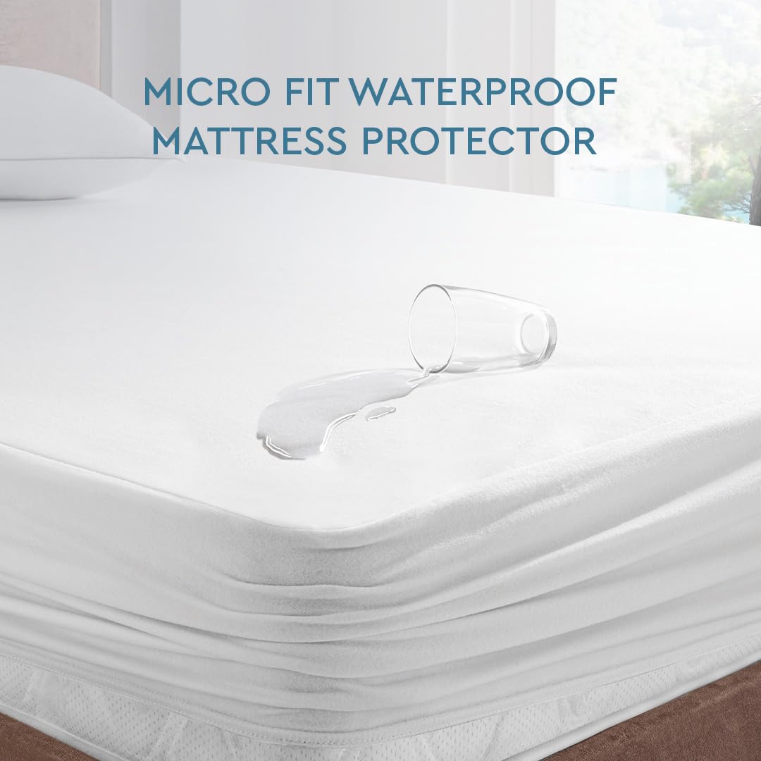 YATAS BEDDING Microfit Waterproof Mattress Protector - Vinyl Free, Noiseless, Soft & Durable Twin XL Mattress Cover (39