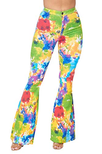 Green Red Tie Dye