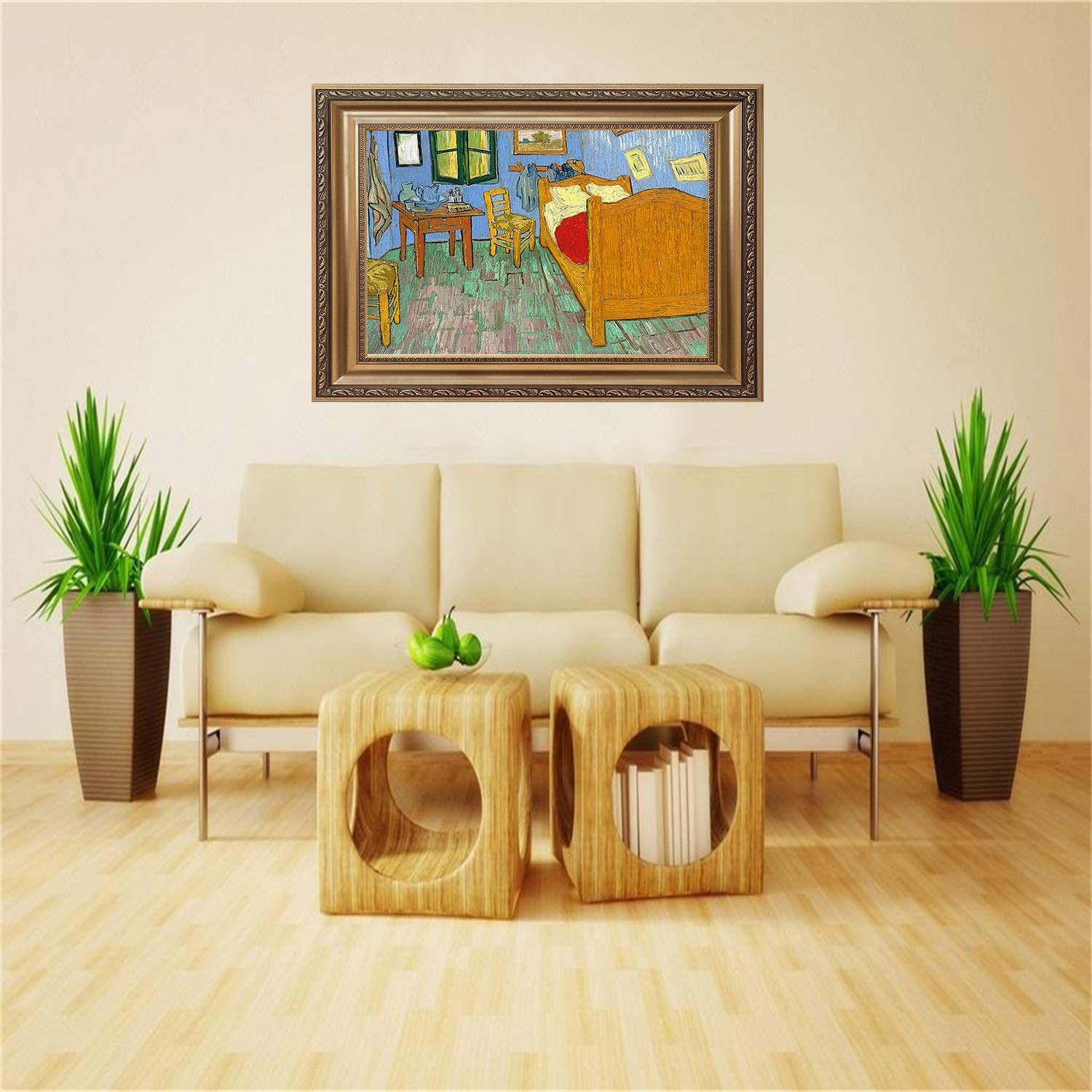 Van Gogh Sunflowers Giclee Canvas Print - High Quality Art Reproduction, Framed & Ready to Hang - Perfect for Bedroom, Living Room & Home Decor | Wall Art for Housewarming Gift & Office Decoration