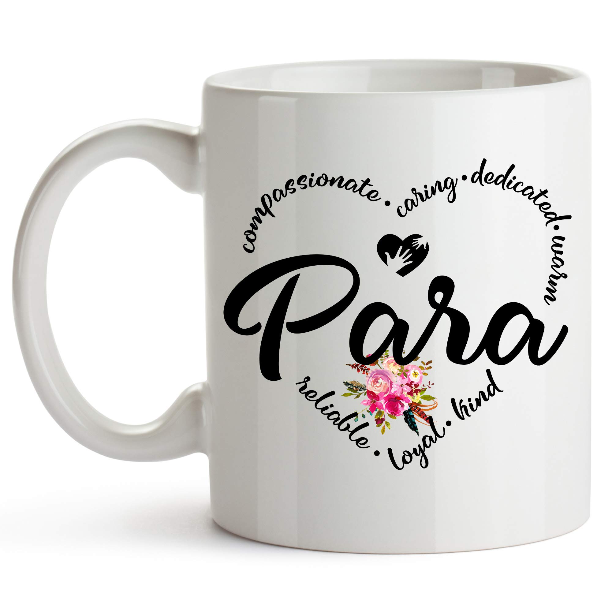 YouNique Designs 11oz Paraprofessional Coffee Mug - Perfect Gift for Paraeducators, Teacher Aides & School Staff - Durable White Ceramic Cup for Classrooms, Staff Rooms & Home Offices