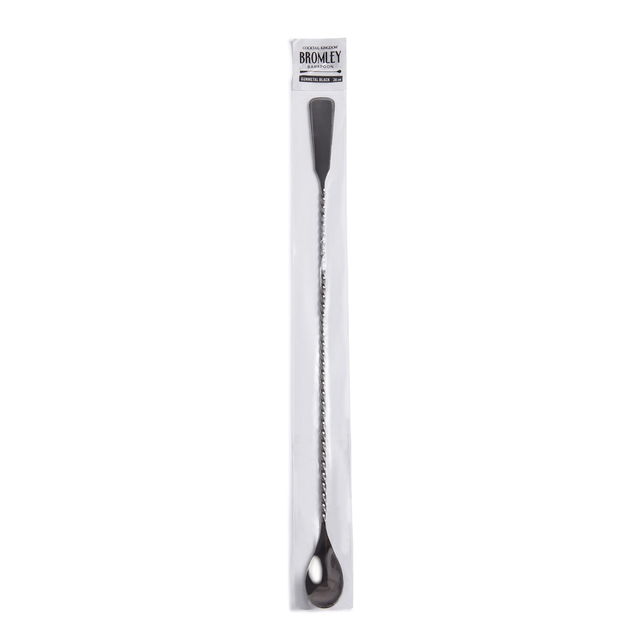 BROMLEY™ Premium Bar Spoon - Gunmetal Black - 36cm Cocktail Mixing Tool for Bartenders & Home Bars - Perfect for Crafting Cocktails, Stirring Drinks & Garnishing
