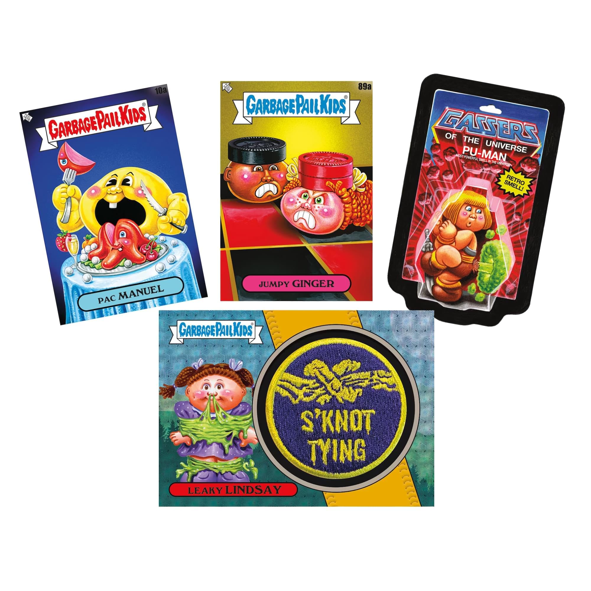 Topps 2024 Garbage Pail Kids Series 1 Trading Cards Value Box - 100+ Collectible Cards for Kids & Adults - Perfect for Birthday Gifts, Collecting, and Trading with Friends