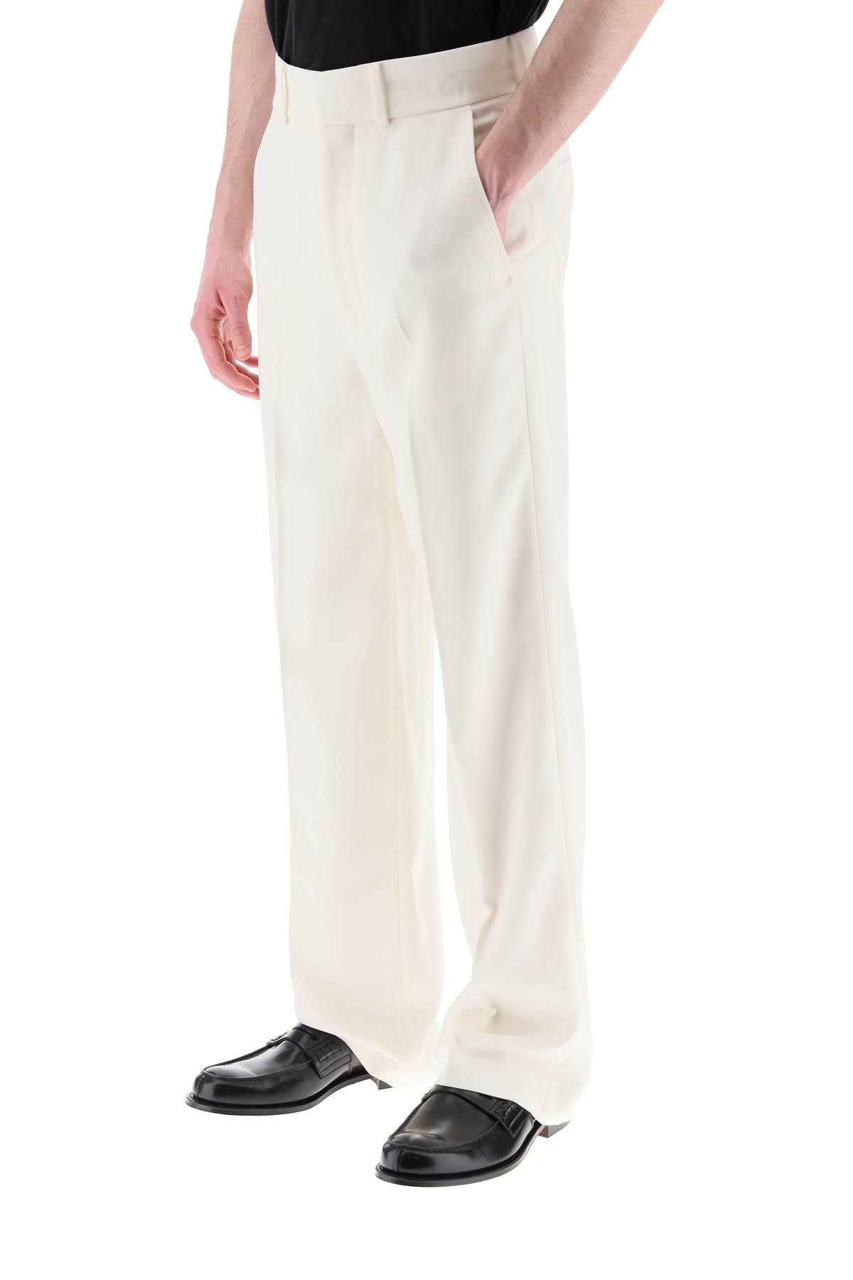 Casablanca Light Wool Trousers for Men - Comfortable & Stylish Office Pants - Perfect for Business Casual & Winter Wear