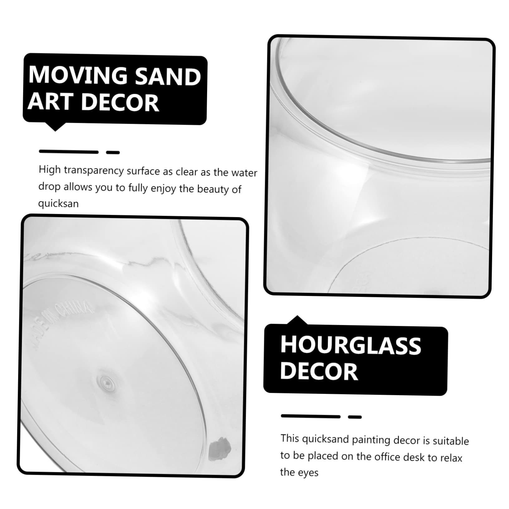 Transparent Round Plastic Fish Bowl - Goldfish Tank, Vase, Terrarium for Office & Home Decor | Perfect for Betta Fish, Small Aquatic Pets, and Succulent Plants