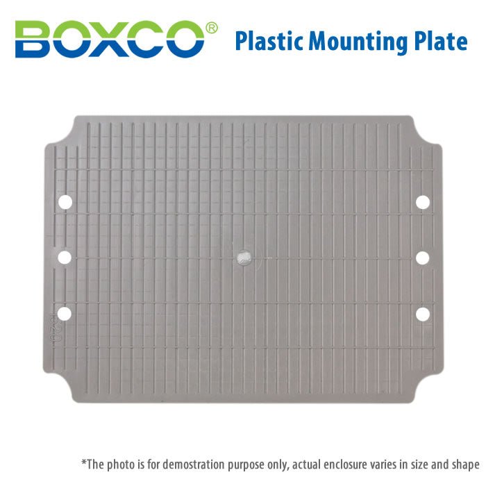 Boxco 2515P Plastic Mounting Plate - Heavy Duty Bracket for Outdoor Signs & Displays - Perfect for Retail, Office & Industrial Use