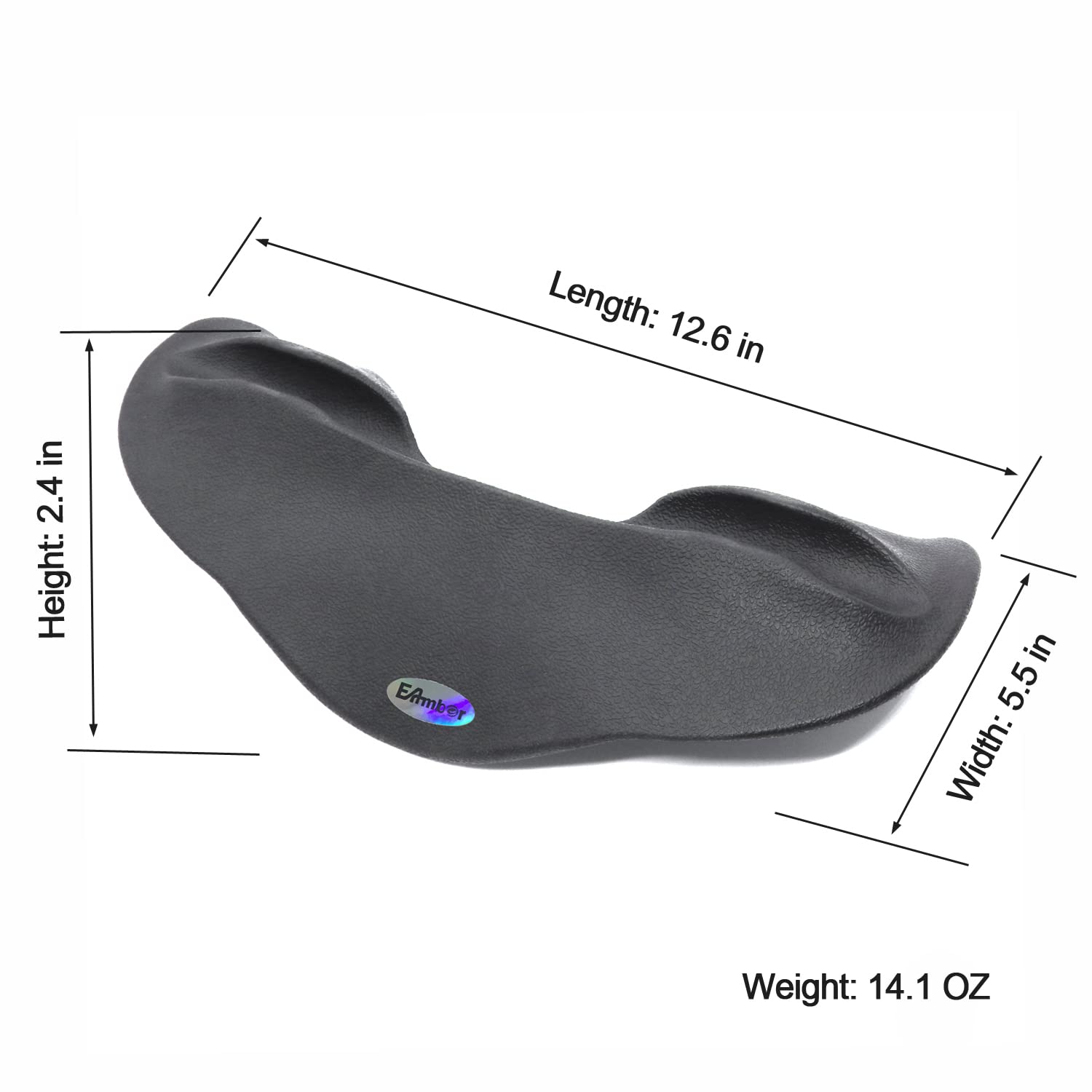Professional TPE Barbell Squat Pad & Dumbbell Shoulder Protector - 1 Inch Thick Protective Cover for Weightlifting, Gym Workouts - Comfortable Black Padding for Squats, Shoulder Press & CrossFit Training