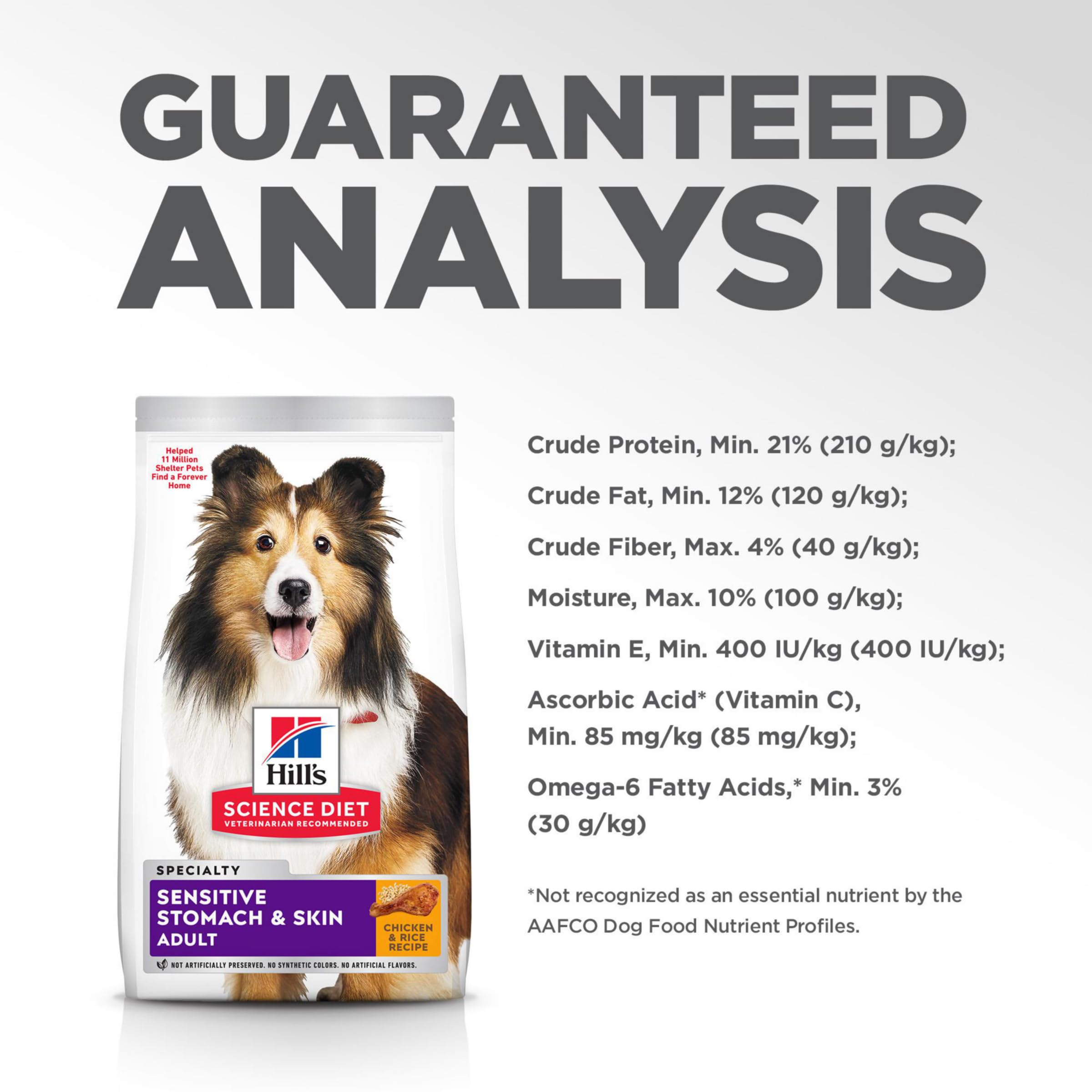 Hill's Science Diet Sensitive Stomach & Skin Dry Dog Food for Adult Dogs 1-6 Years - Chicken Recipe, 30lb Bag - Supports Digestion & Skin Health - Perfect for Dogs with Food Sensitivities or Allergies at Home