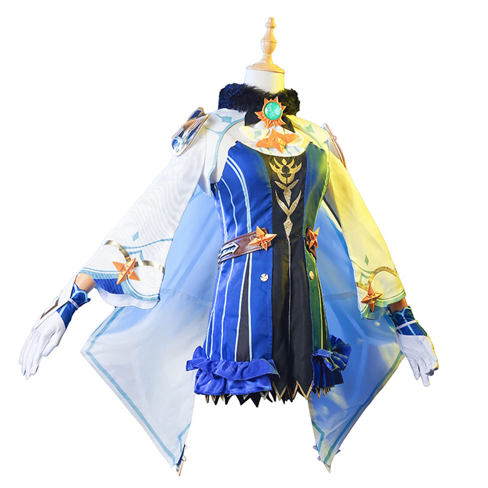 Genshin Impact Sucrose Cosplay Costume - Sweet Lolita Dress Anime Game Character Outfit for Halloween, Cosplay Parties & Conventions (Women & Girls)