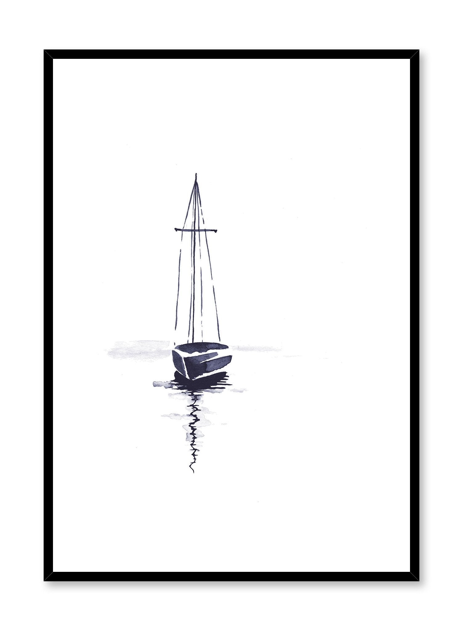 Sail Poster - Nautical Wall Art Decor for Home, Office & Boat - Perfect for Coastal & Beach House Themes