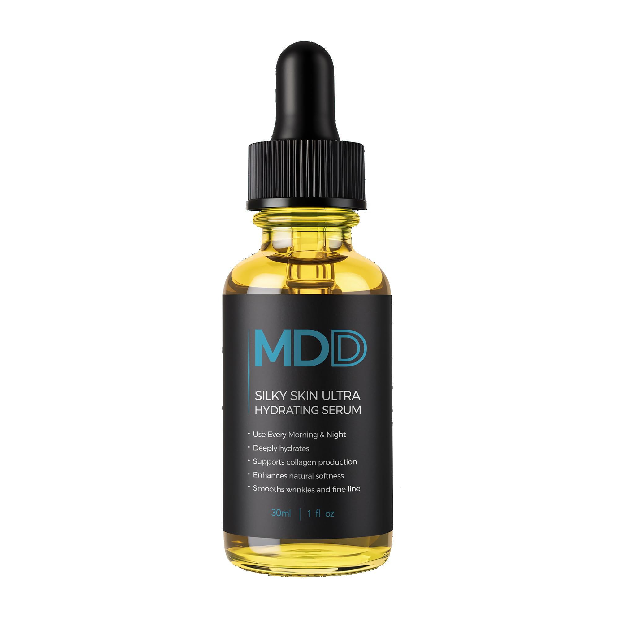 Silky Skin Hydrating Serum for Face - Vitamin C & Hyaluronic Acid Anti-Aging Moisturizer - Day & Night Use for Glowing Skin | Perfect for Dry, Sensitive Skin & Daily Skincare Routine