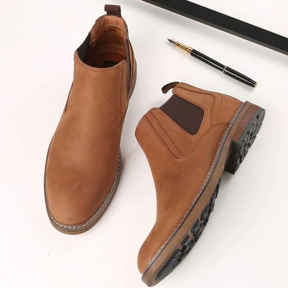 Men's Arkbird Chelsea Ankle Boots - Genuine Leather Oxford Dress Shoes for Casual & Formal Wear | Office, Party & Everyday Fashion Footwear