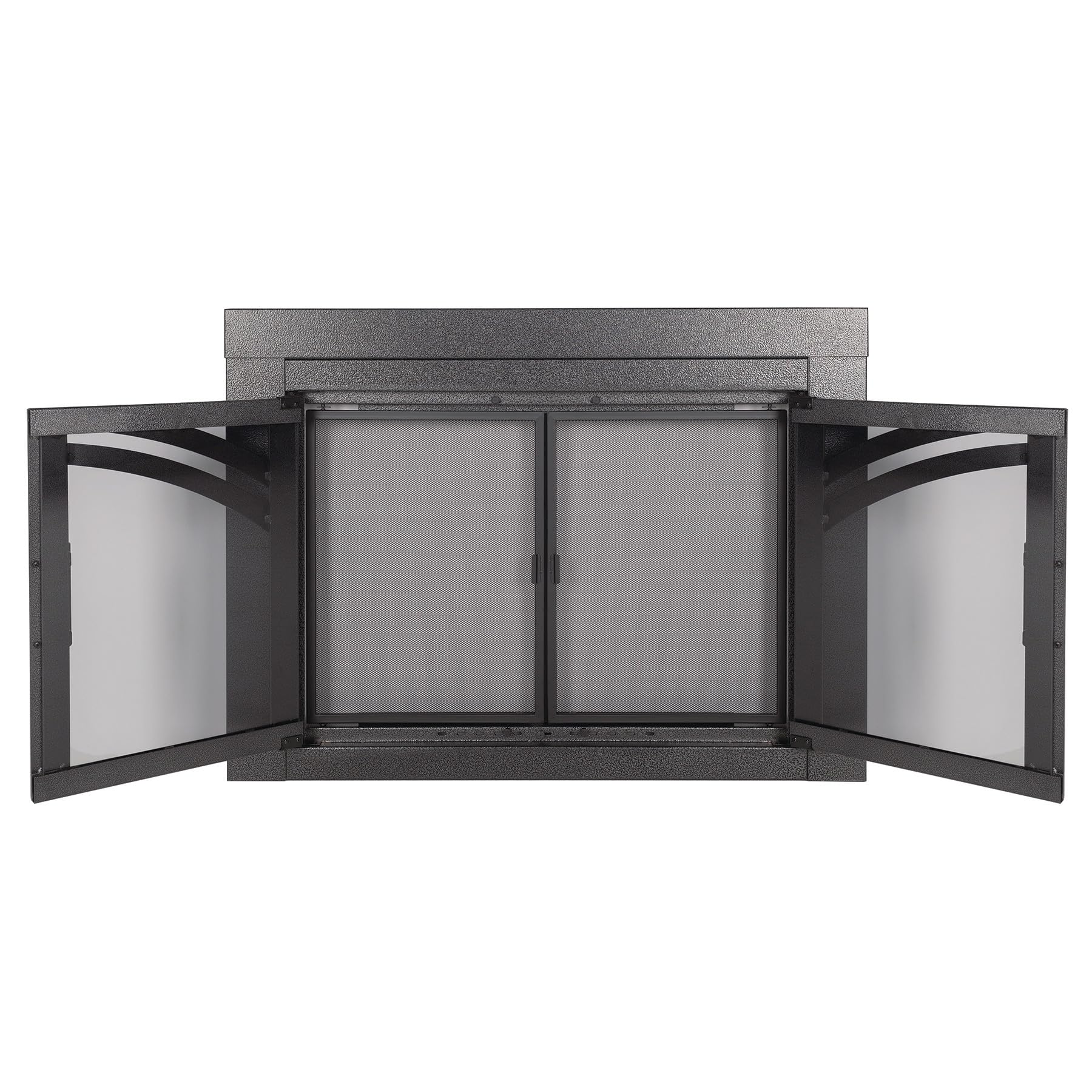 Pleasant Hearth Axel Collection Fireplace Glass Door - Heavy Duty Tempered Glass Fireplace Screen for Wood Burning Stoves & Fire Pits - Perfect for Living Room, Patio, and Outdoor Fireplace Safety