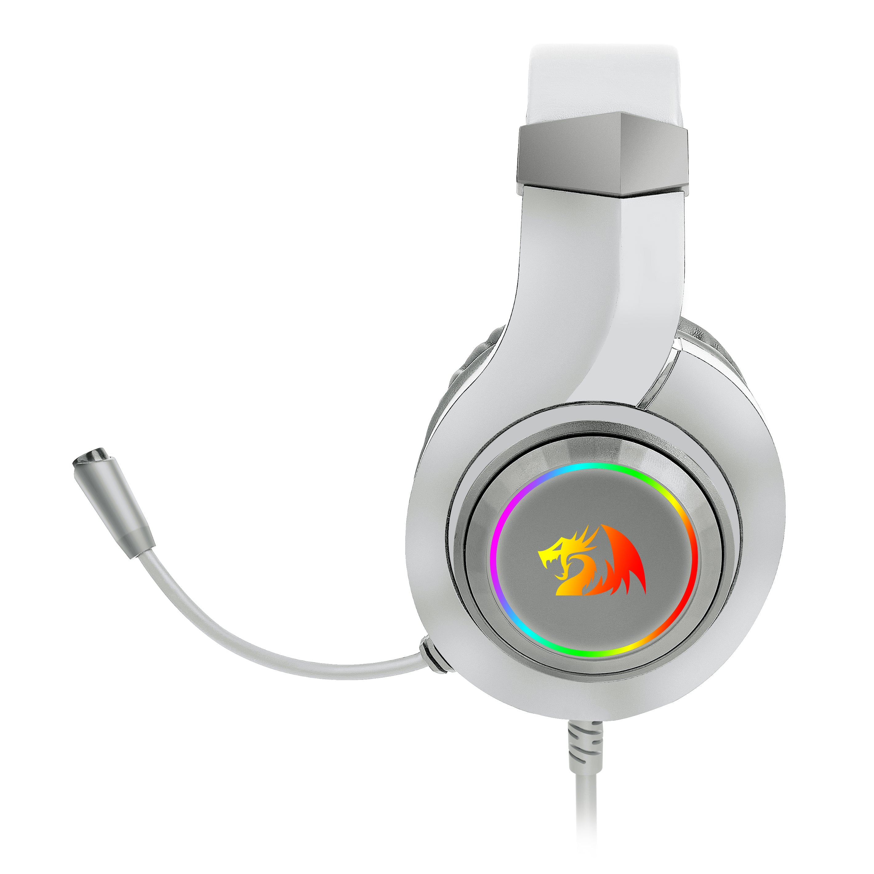 Redragon HYLAS H260W RGB Wireless Gaming Headset with Microphone - White | Immersive Sound for PC, PS5, Xbox & Mobile Gaming