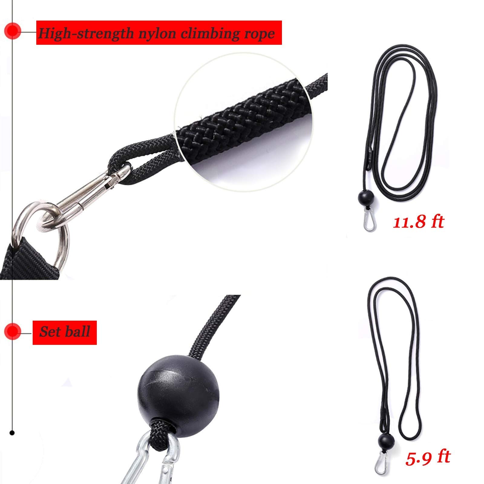 Qiuqiu Fitness Pulley System with Triceps Handle & Traction Straps - Home Gym Equipment for Arm, Forearm & Wrist Strength Training - Perfect for Garage Workouts & Full-Body Exercises