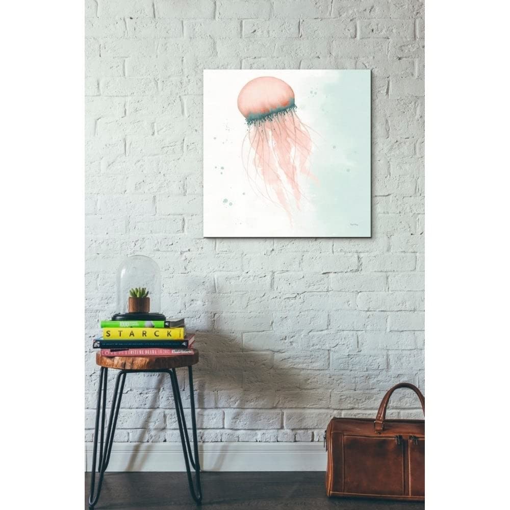 Elyse DeNeige 'Splash IV' Abstract Canvas Wall Art - 37x37 Inch Modern Painting for Living Room, Bedroom & Office Decor