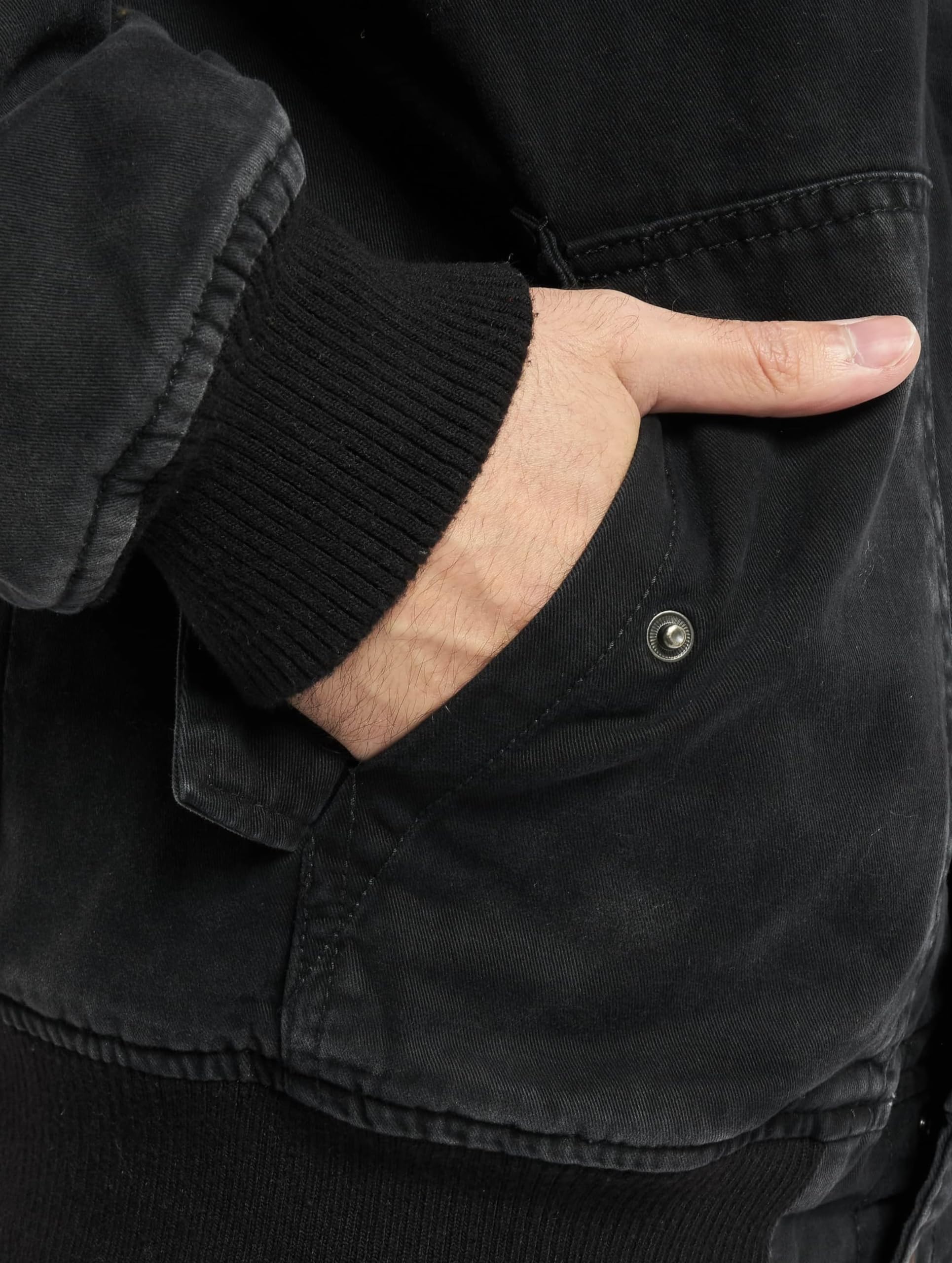 Men's Dayton Jacket - Black Washed Denim Jacket for Men | Stylish Casual & Outdoor Wear | Perfect for Everyday Use, Date Nights & Travel
