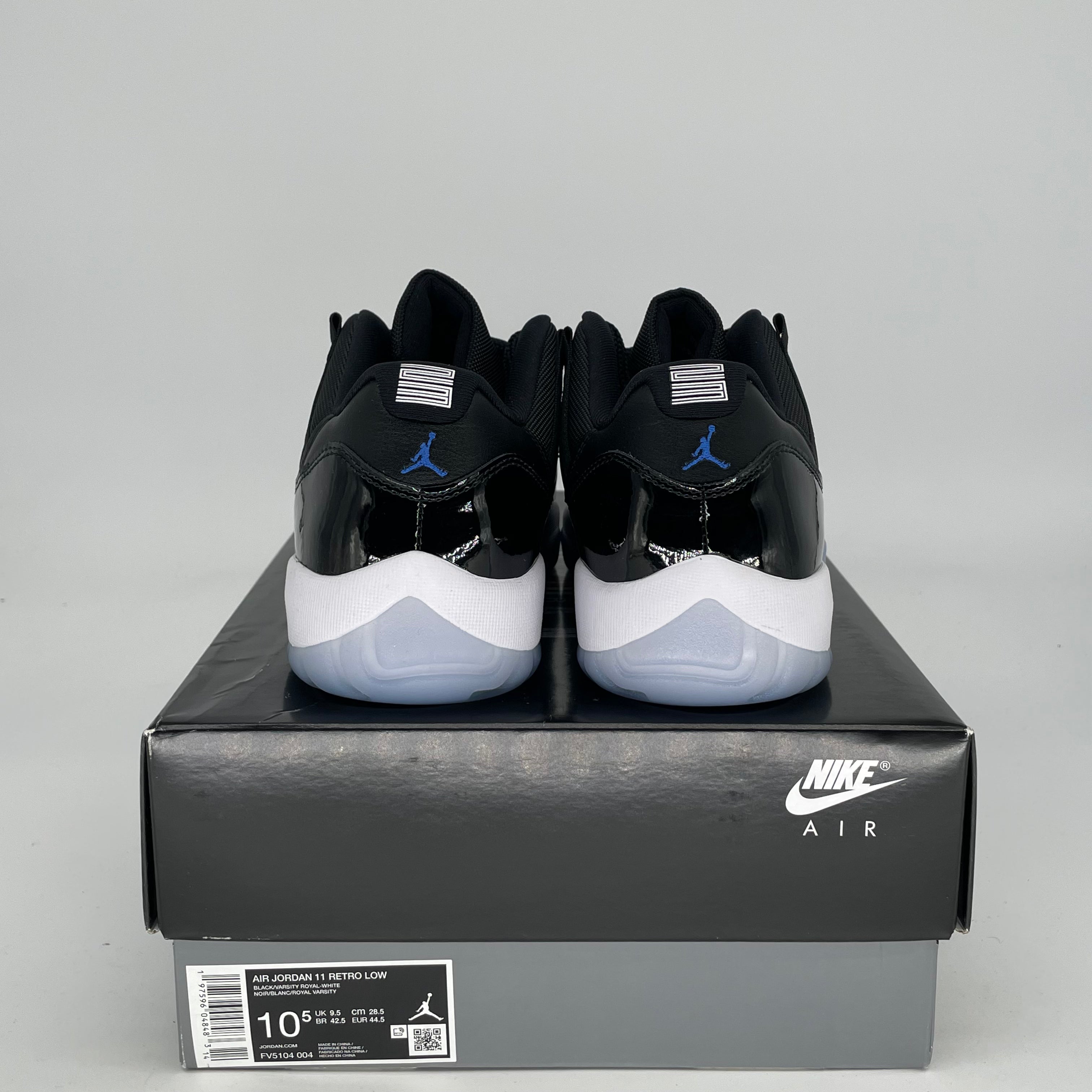 AIR JORDAN 11 LOW SPACE JAM Basketball Shoes Men's Size 10.5/12W Black/White FV5104-004 - Perfect for Streetwear, Casual Outfits & Basketball Games