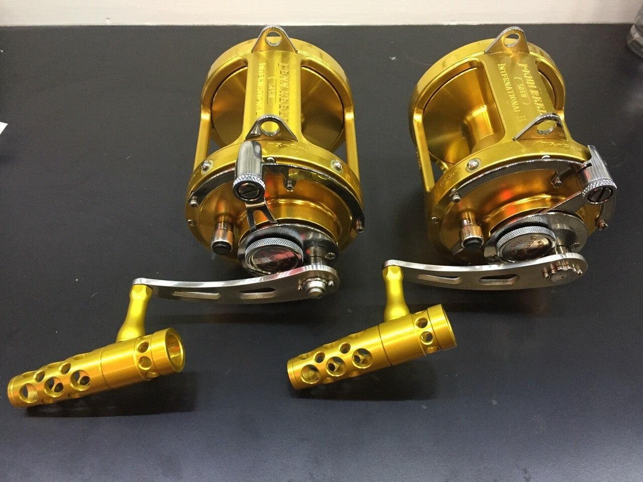Penn International 50 Series Reel Power Handles - Heavy Duty Jigging Fishing Upgrade for Saltwater & Offshore Angling | Perfect for Tuna, Marlin & Big Game Fishing