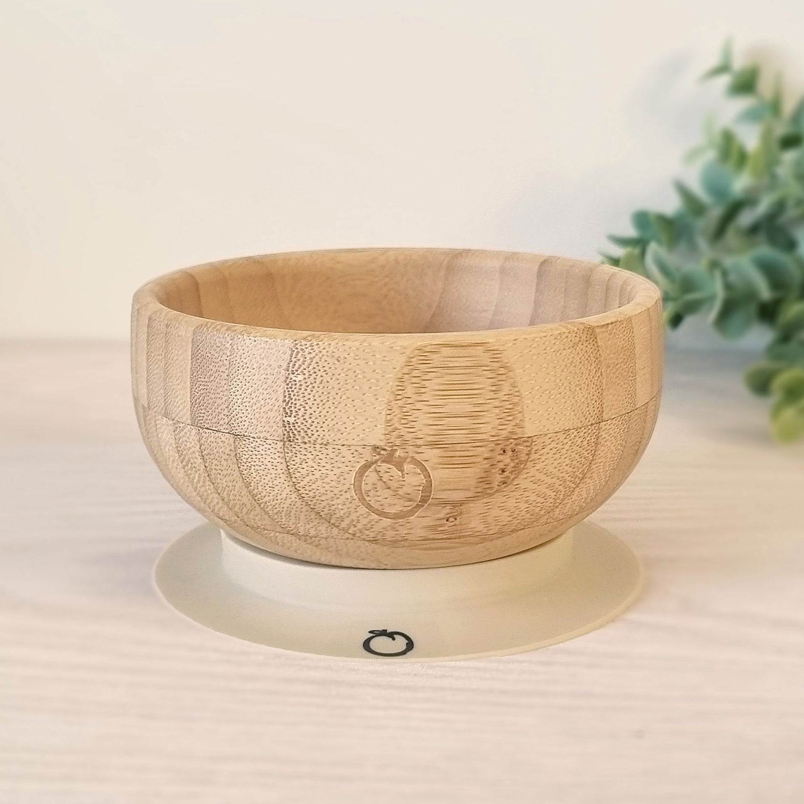 Non-Slip Bamboo & Silicone Suction Bowl for Babies - Perfect for Mealtime, Travel & High Chair Feeding