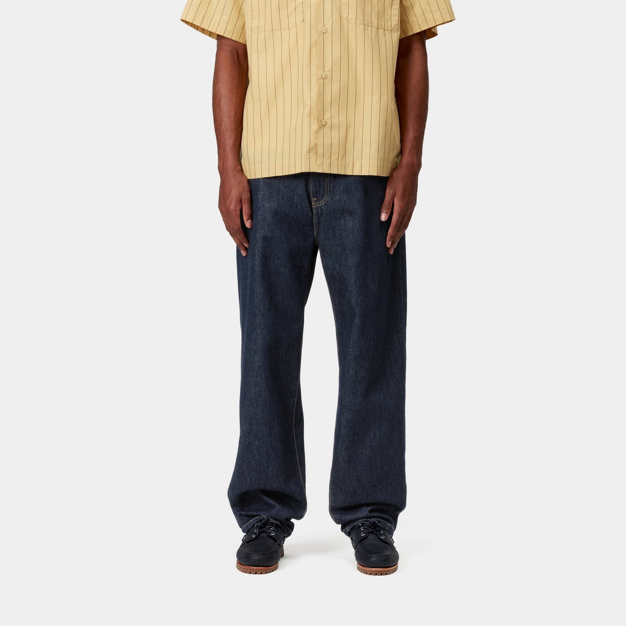 Aaron Pant | Blue Rinsed Denim Jeans for Men - Comfortable & Stylish Casual Wear for Everyday Use