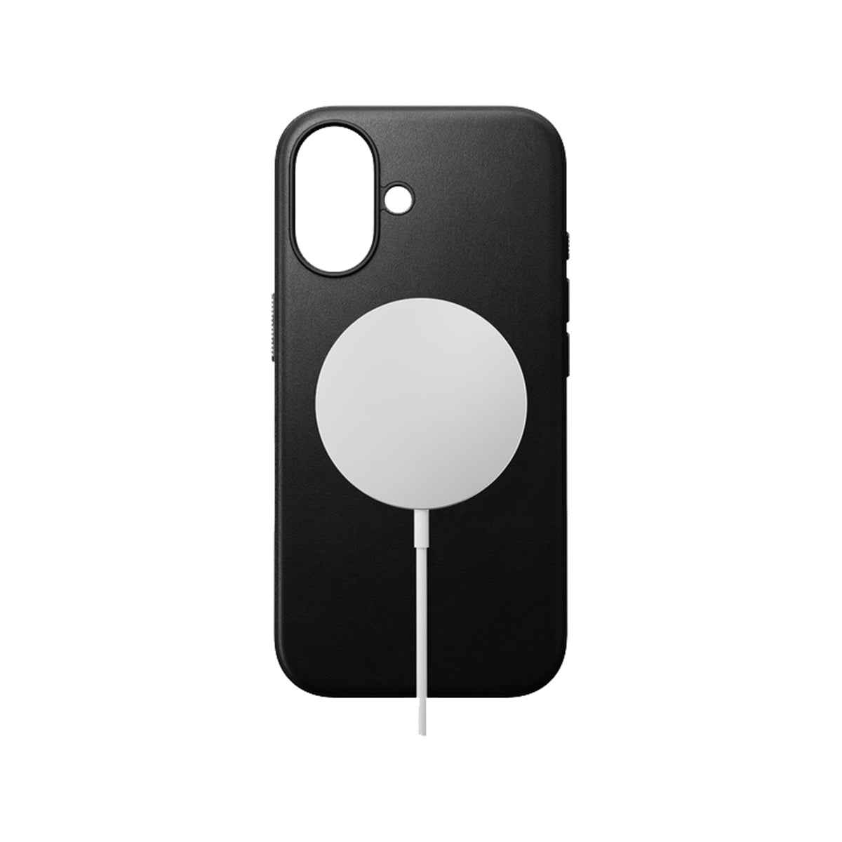 Premium Genuine Leather iPhone 16 Case - Slim Protective Cover with RFID Blocking (Black) | Perfect for Business Professionals & Daily Commuters