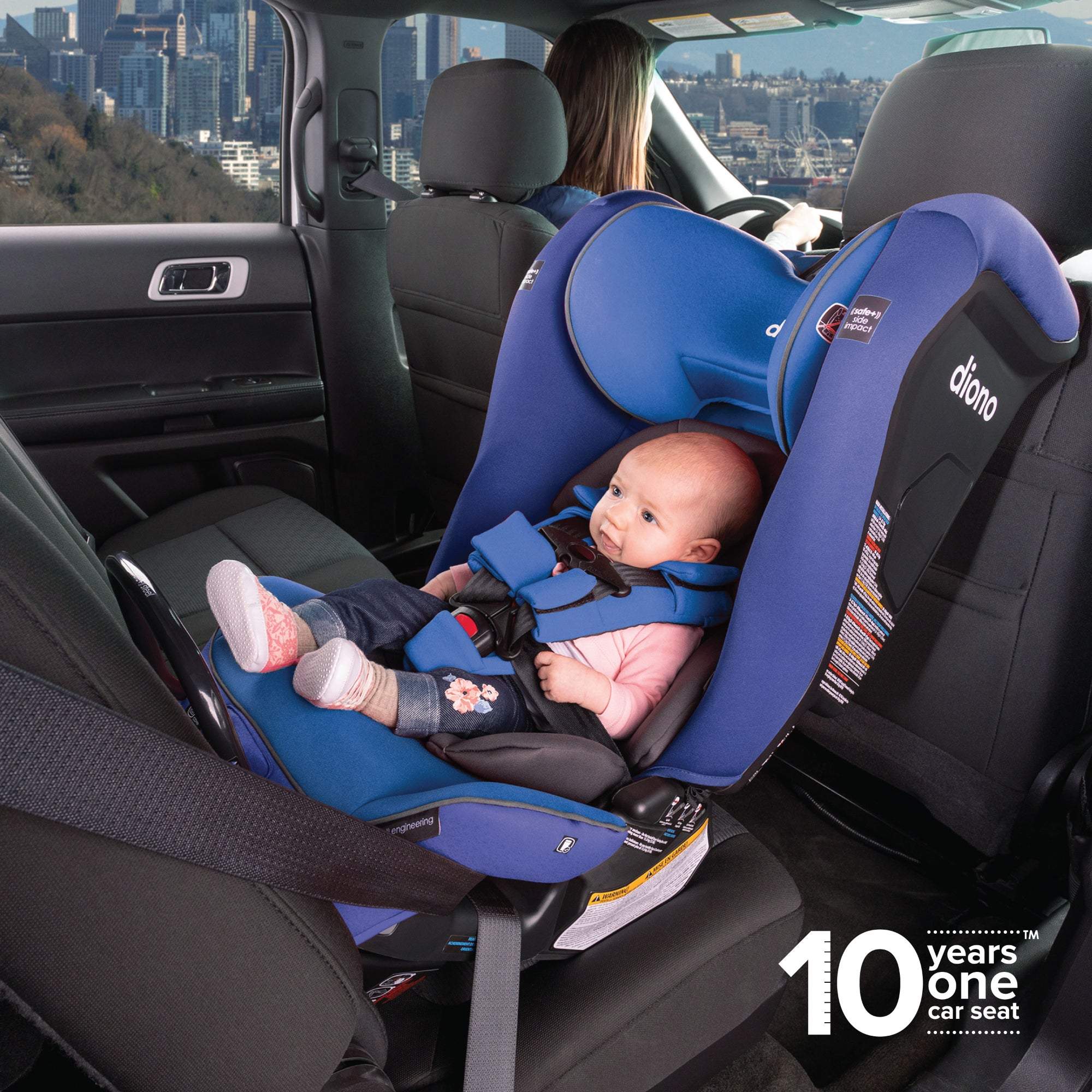 Diono Radian 3RXT SafePlus Convertible Car Seat for Toddlers & Kids - 3-in-1 Rear Facing, Forward Facing & Booster - Premium Safety for Travel & Everyday Use