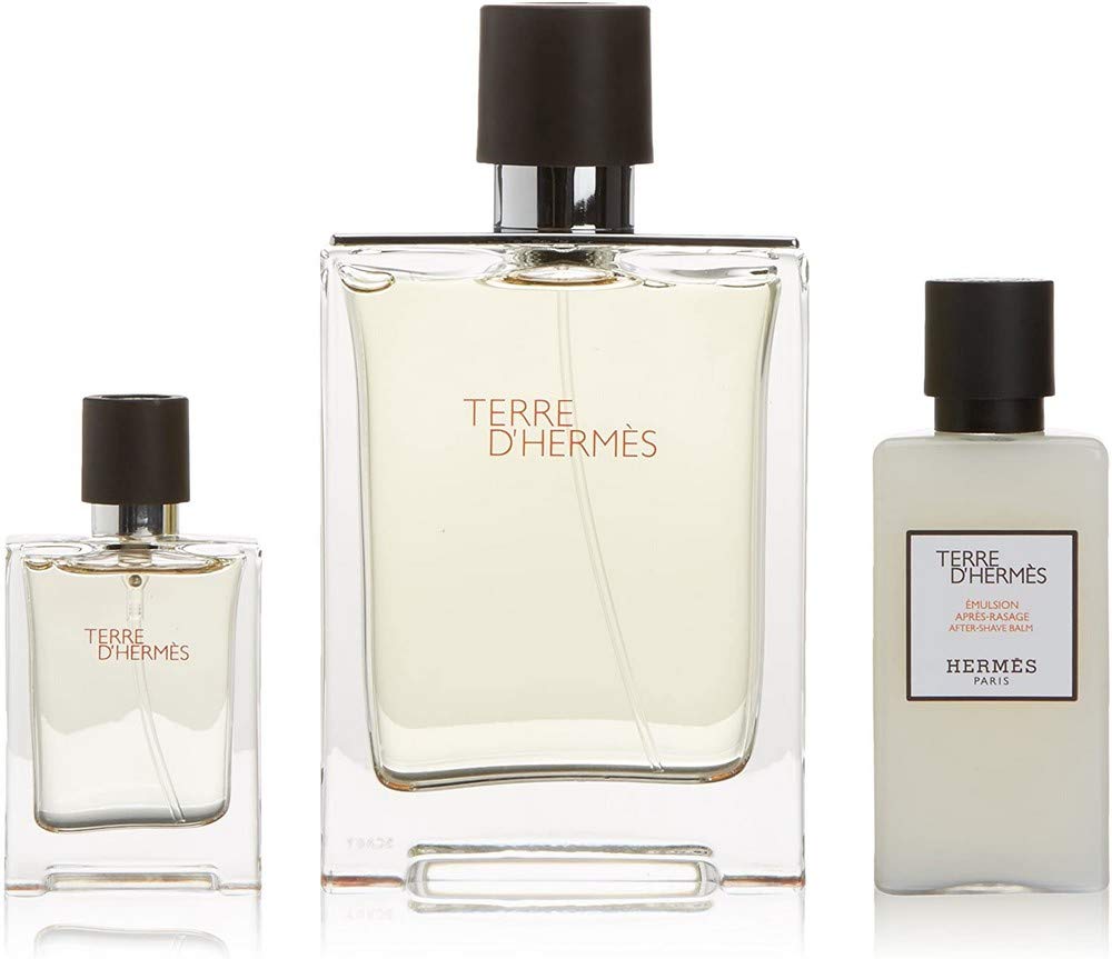 Terre D'Hermes Luxury Men's Cologne Gift Set - Eau de Toilette Spray & After Shave Balm - Perfect for Holidays, Birthdays & Anniversary Gifts