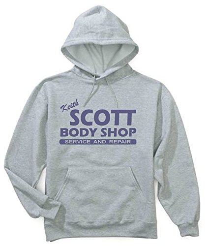 Keith Scott Adult Body Shop Grey Sweatshirt Hoodie - Cozy Pullover for Men & Women | Perfect for Casual Wear, Gym, and Outdoor Activities