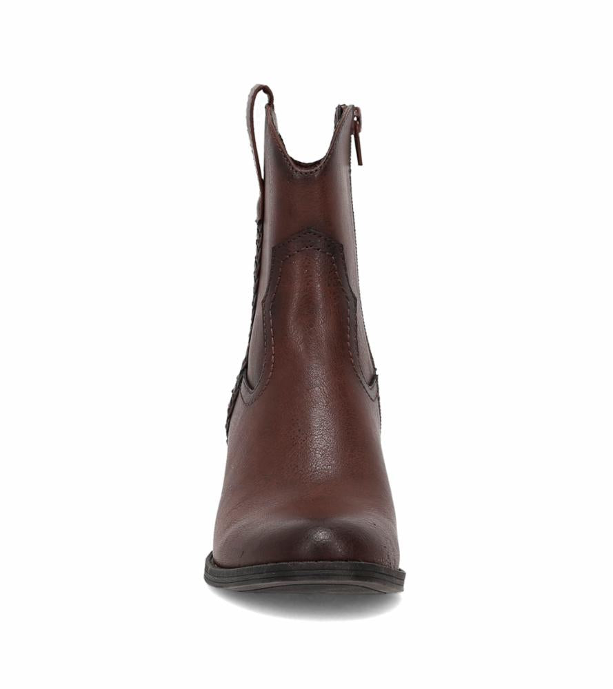 Frye Women's Daxx Brown Leather Boots - Comfortable Mid-Calf Booties for Women | Perfect for Casual Outfits, Work & Fall Fashion