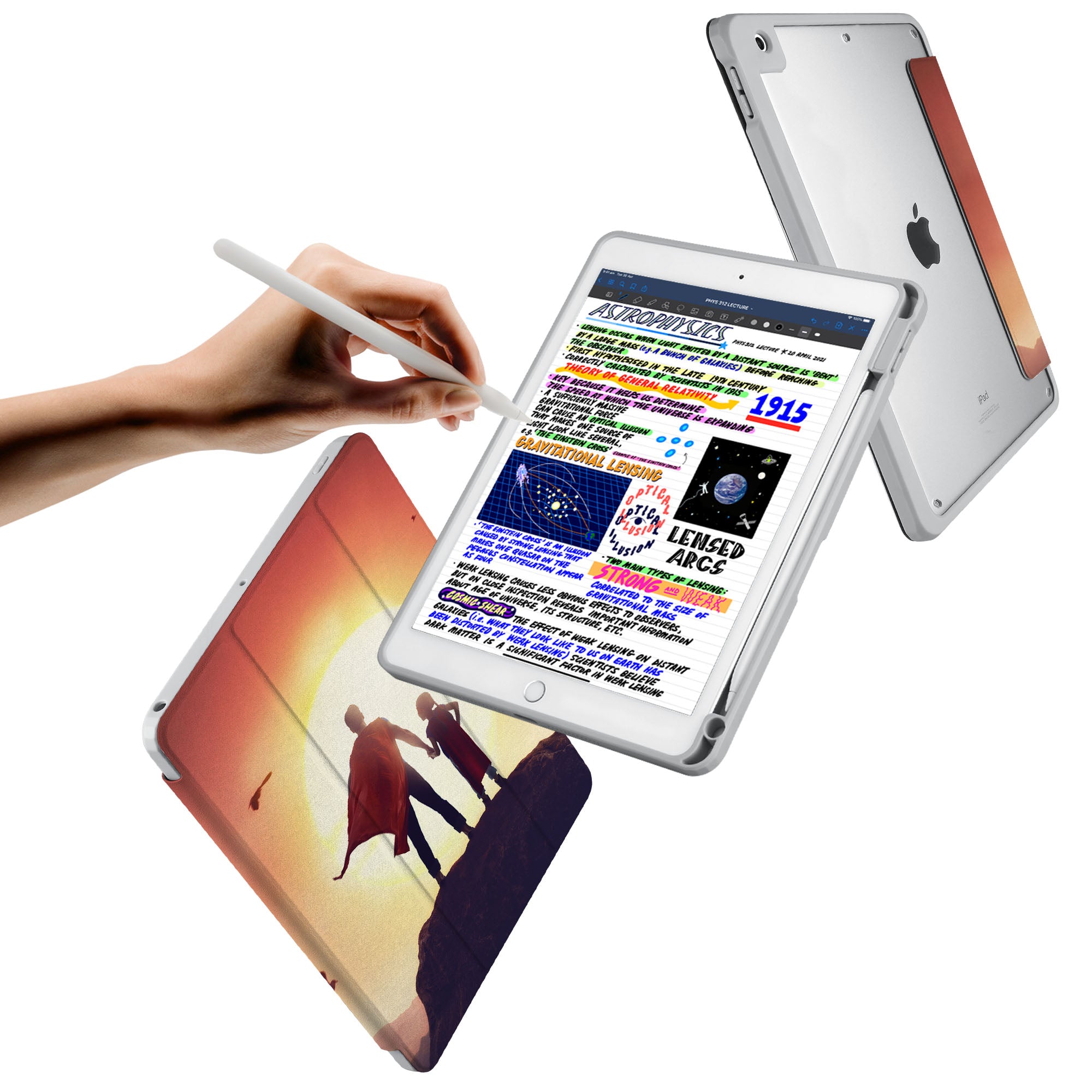 iPad 360 Elite Case - Premium Protective Cover with Rotating Stand for iPad Pro/Air/Mini - Perfect Father's Day Gift for Work, Travel & Home Use