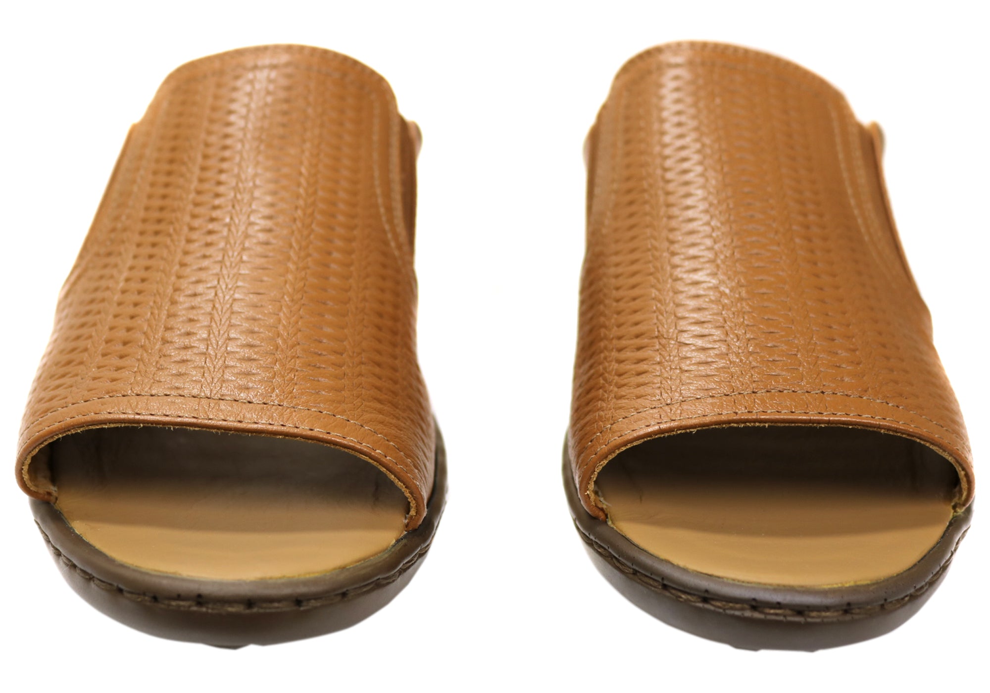 Opananken Bonnie Women's Comfortable Brazilian Leather Slides Sandals - Soft & Supportive Summer Sandals for Beach, Pool, and Casual Wear