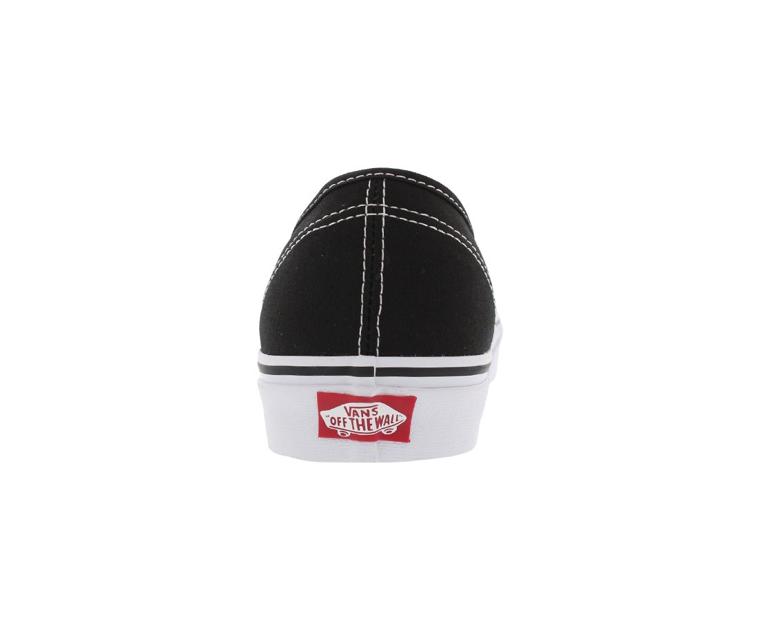 Vans Authentic Unisex Sneakers - Black & White Classic Skate Shoes for Men & Women | Casual Wear, Street Style, Skateboarding