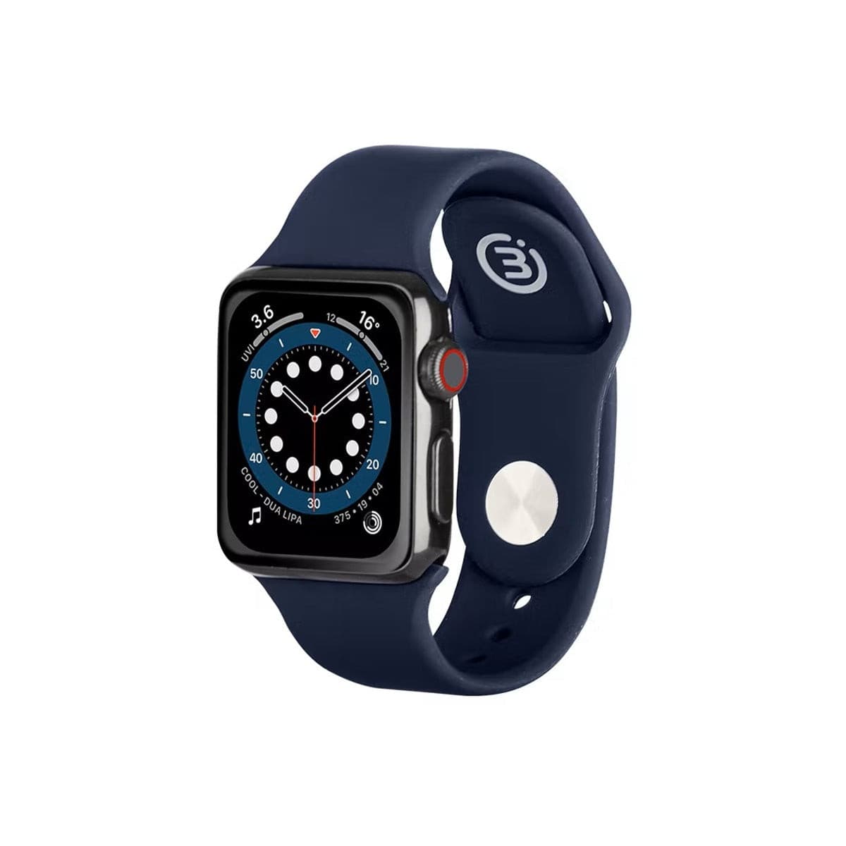 3sixT Durable Silicone Band for Apple Watch 42mm 44mm 45mm - Comfortable Sport Strap for Workout, Running & Daily Wear