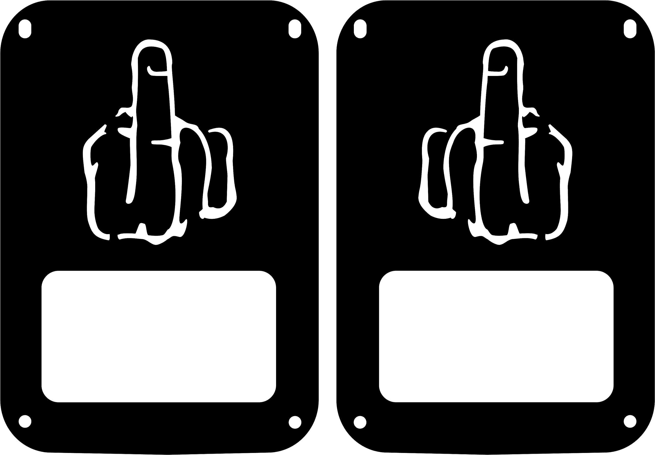 Jeep Wrangler (2007-2018) Middle Finger Tail Light Covers - Halogen Compatible Replacement Parts for Off-Roading & Custom Car Modifications