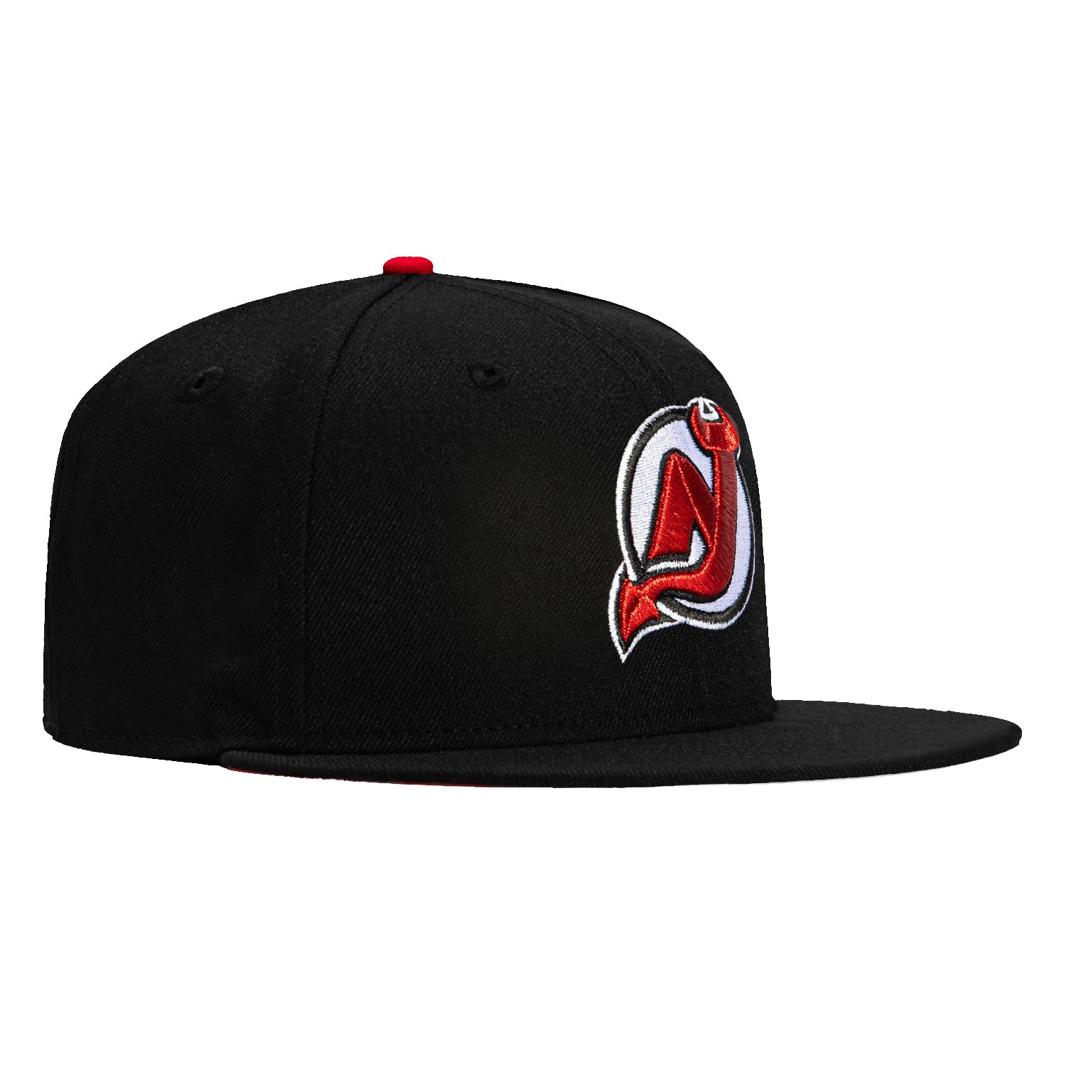 New Era 59Fifty New Jersey Devils Team UV Protection Adjustable Baseball Cap - Black | Official NHL Licensed Hat for Men, Women & Fans | Perfect for Games, Outdoor Activities & Sports Events