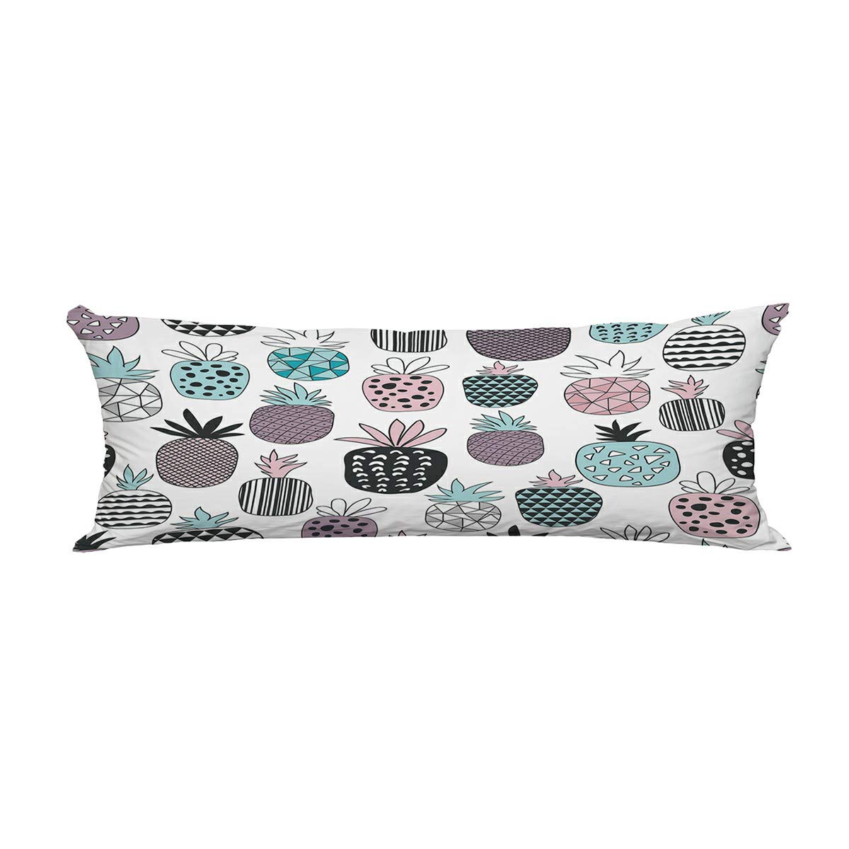ECZJNT Pineapple Print Body Pillow Cover - 20x60 Inch Decorative Pillowcase & Protector for Anime, Home Decor, and Bedroom Styling