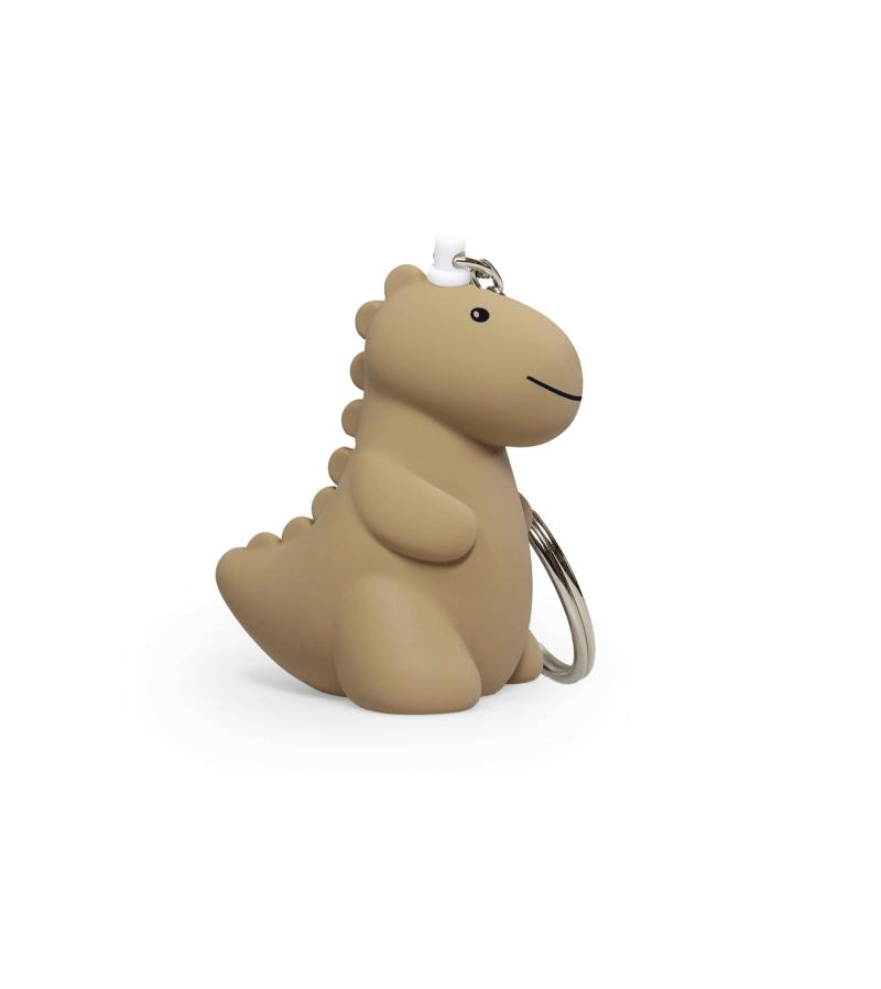 Dinosaur Keychain - Handmade Leather Dinosaur Keyring by Atelier Pierre - Perfect Gift for Kids & Dinosaur Lovers - Home, Office & Travel Accessory