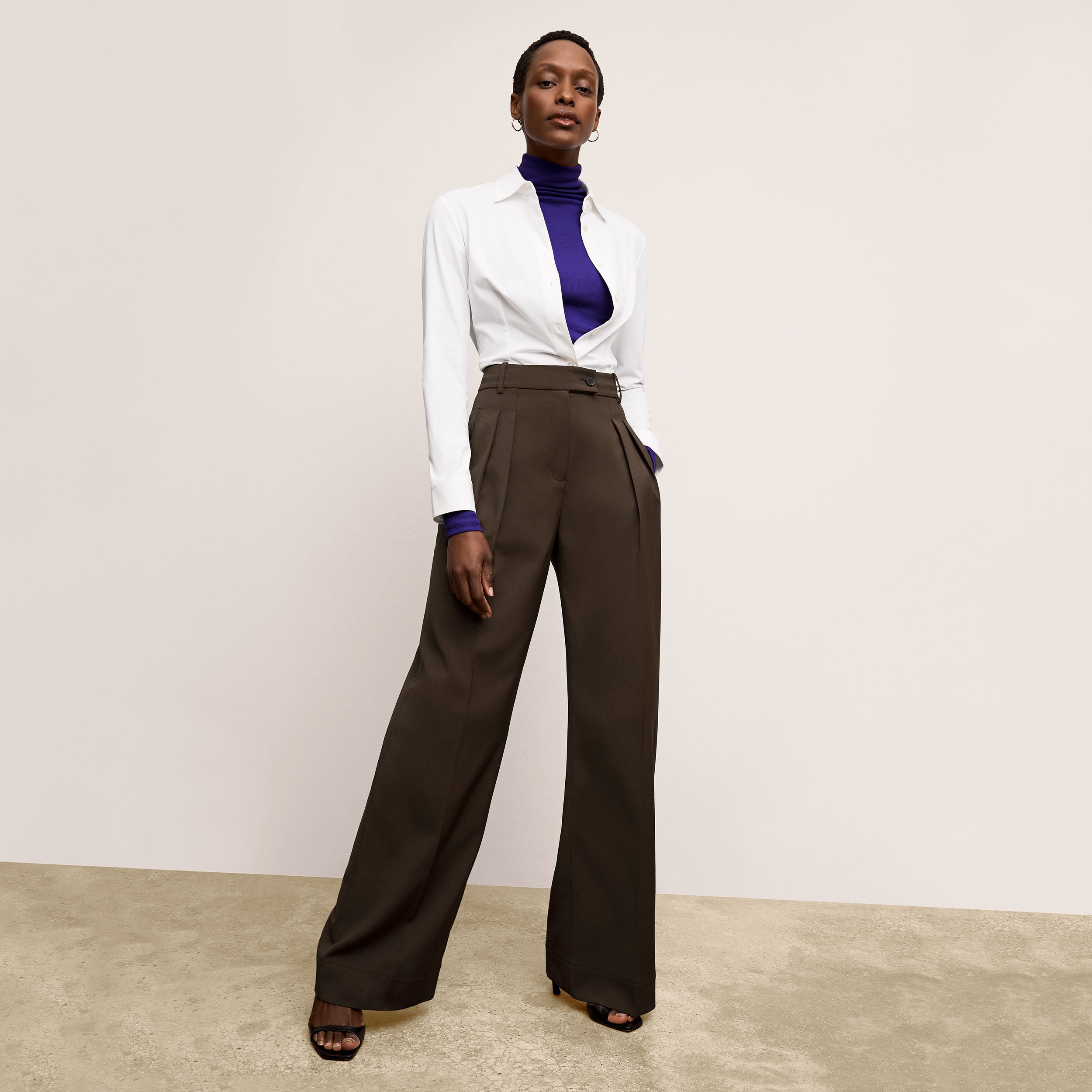 Bia Pleated Women's Trousers - Breathable Air Twill Fabric for Office & Business Casual Wear | Perfect for Work, Travel & Formal Occasions