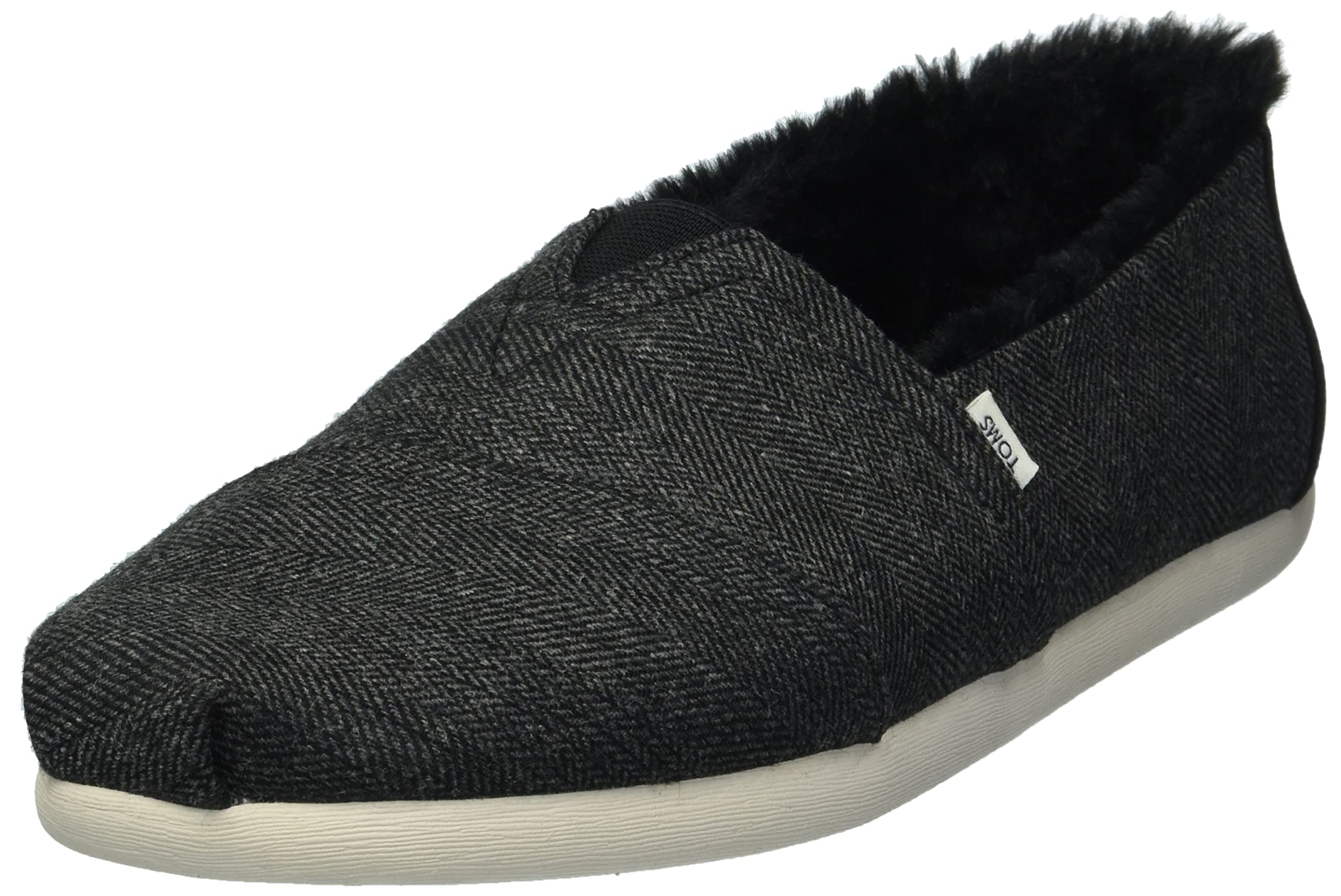 TOMS Men's Alpargata Slip-On Casual Shoes - Comfortable & Lightweight Sneakers for Walking, Travel & Everyday Wear - Black