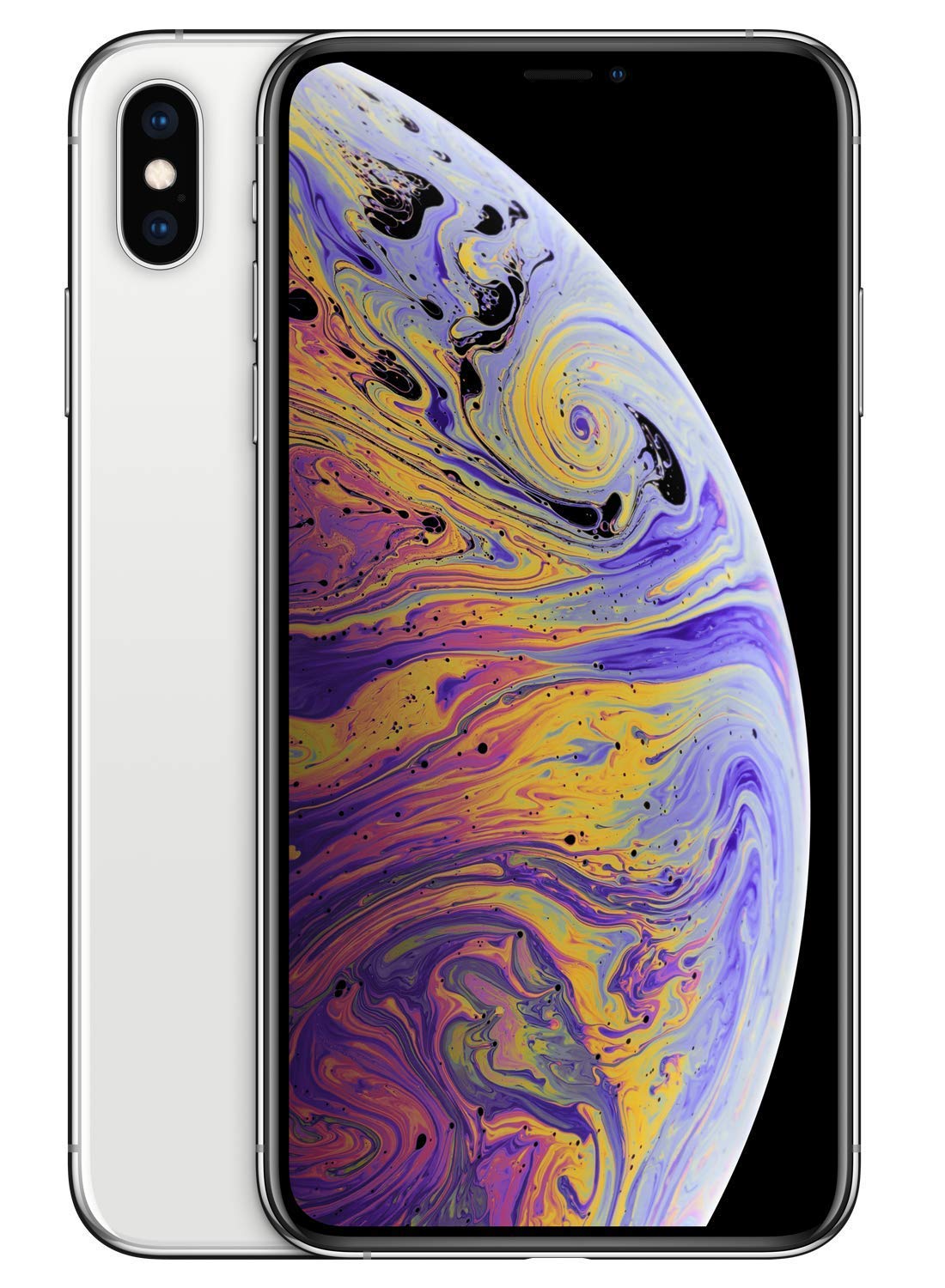 Refurbished Apple iPhone Xs Max 64GB Silver - Unlocked for T-Mobile & GSM Carriers | Perfect for Streaming, Gaming & Business Use