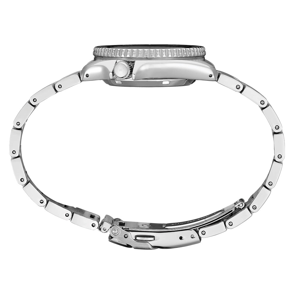SRPK31 5 Sports 38mm White Dial Stainless Steel Bracelet Watch - Perfect for Running, Gym & Outdoor Activities