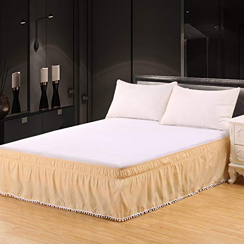 DuShow Ruffled Bed Skirt - Detachable 15.7