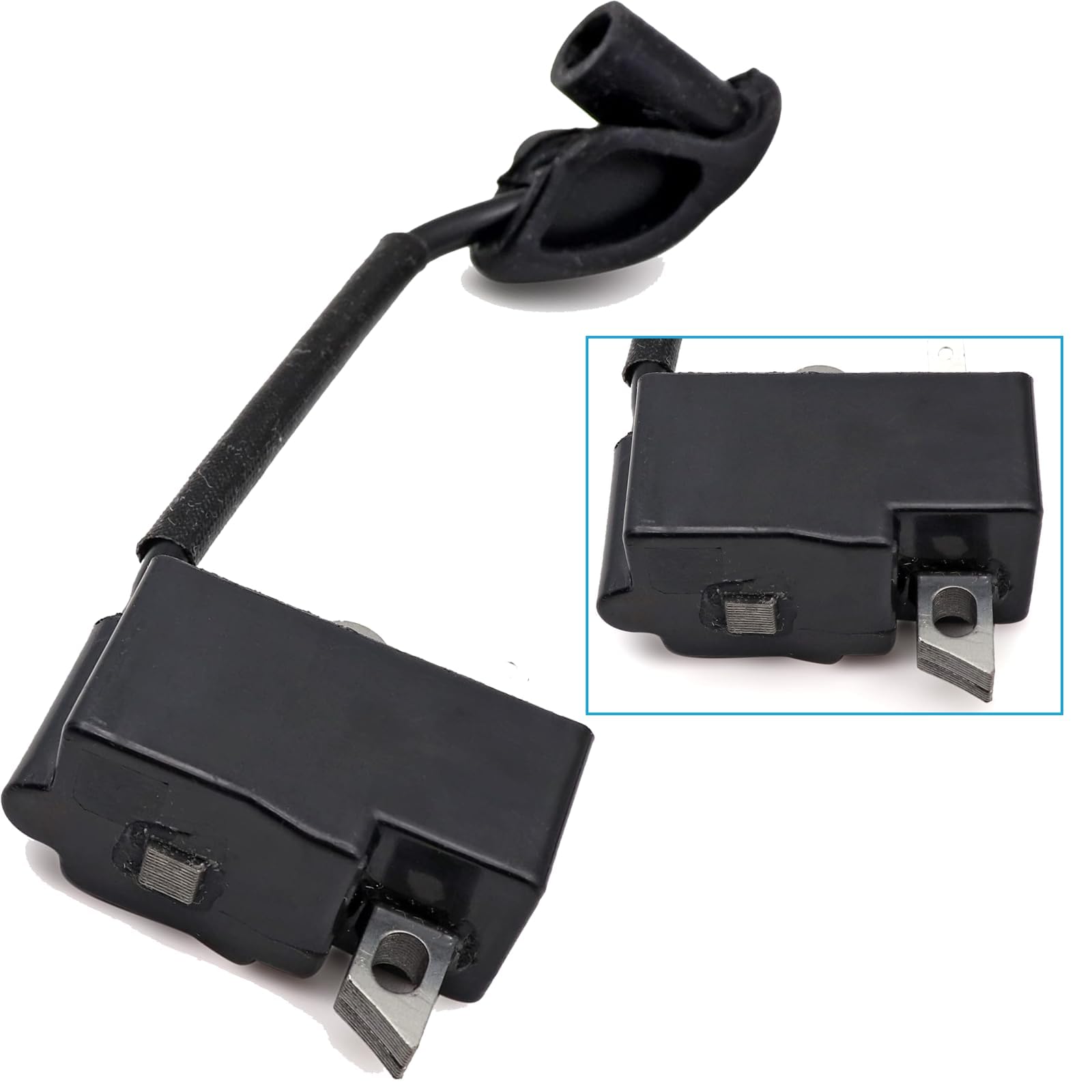 SecosAutoparts Ignition Coil Module & Magneto Air Filter Kit - Compatible with STIHL FS110R FS130R FS110 KM110R FC90 (Part# 41801302A MC4180B 4180-400-1308) - Perfect for Lawn Mower & Brush Cutter Maintenance & Repair