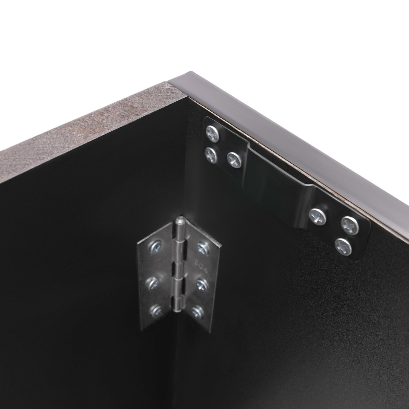 Portable Folding Bar Cabinet - 47.75 x 19.5 x 42.75 Inches Mobile Bartender Station with Shelves | Foldable Laminate Party Bar for Home, Wedding, Outdoor Events & Commercial Use (Black)