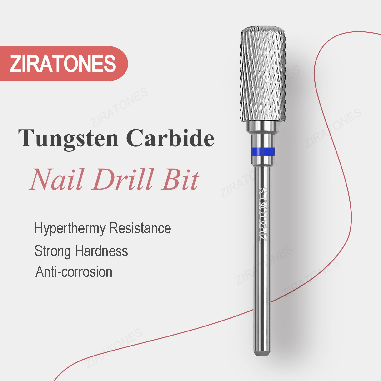 Professional Carbide Nail Drill Bits - Barrel Cut Electric Nail Drill Bits for Fast Removal of Acrylic & Hard Gel - Safe Manicure Pedicure Tools for Salon & Home Use (Medium Grit) - Perfect for Nail Art, Acrylic Removal & Gel Polish Prep