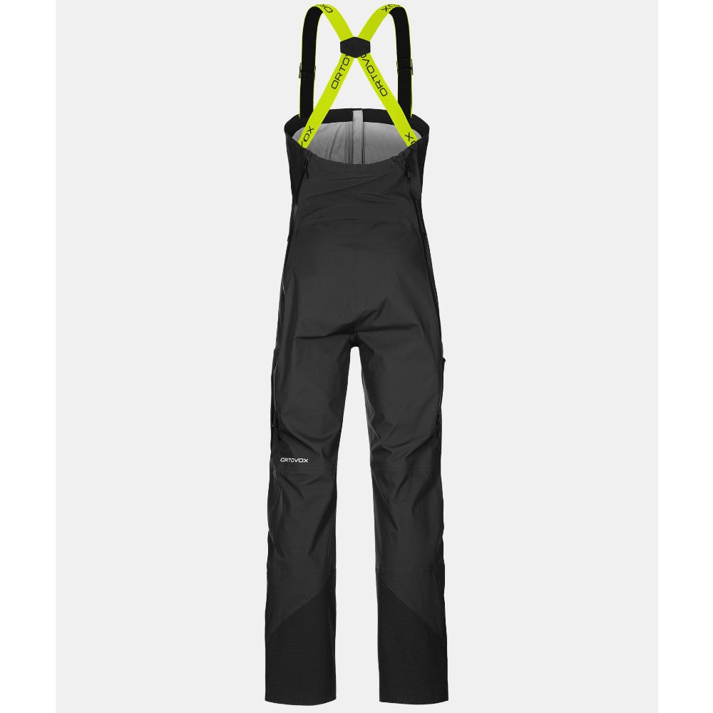 Ortovox 3L Deep Shell Bib Pants for Men - Waterproof Ski & Snowboard Bib Overalls for Winter Sports & Outdoor Adventures