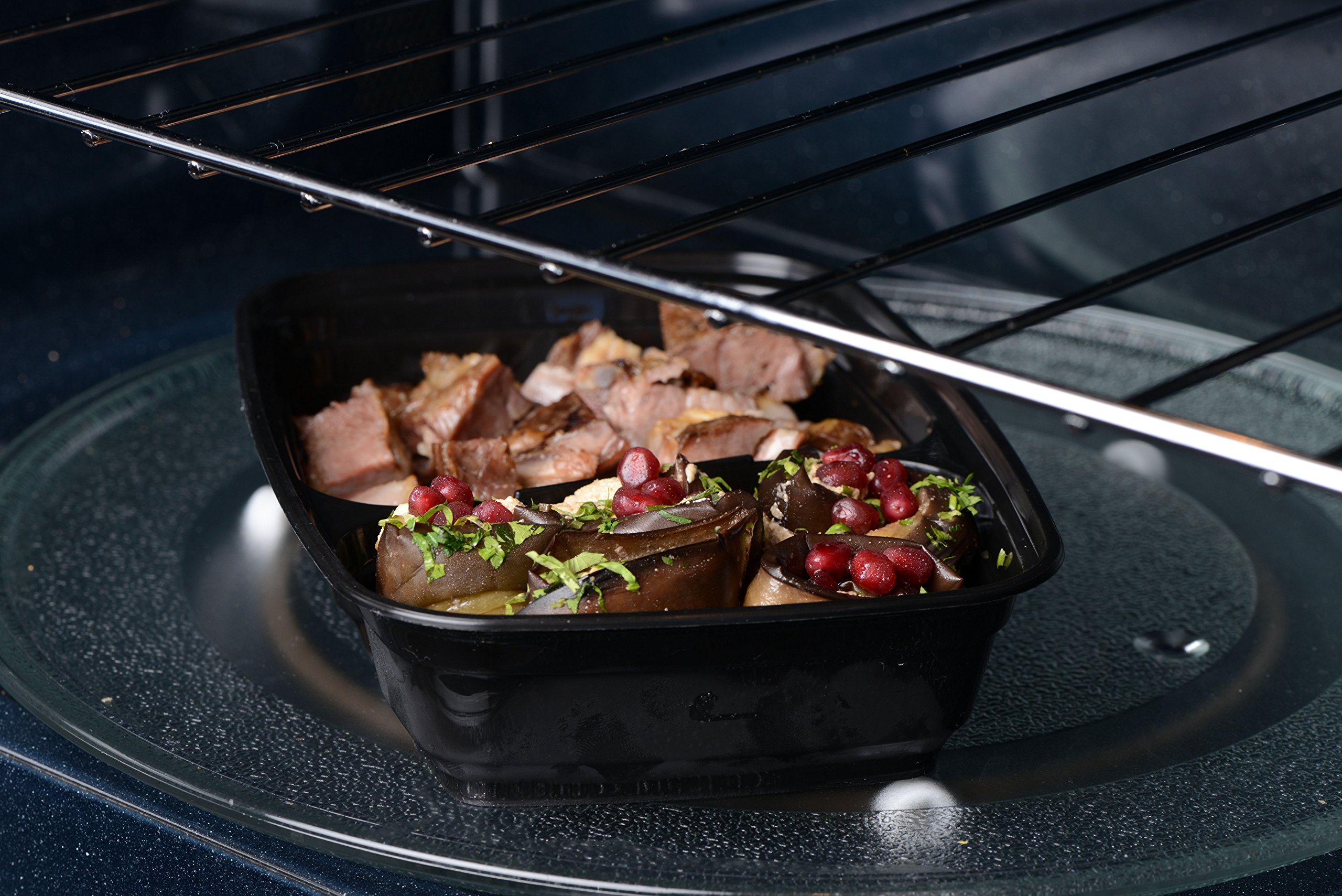 EcoQuality 150-Pack 28oz Bento Box Meal Prep Containers with Lids - 2 Compartment Reusable Food Storage Containers | BPA Free, Stackable, Microwave/Dishwasher/Freezer Safe | Perfect for Meal Prepping, Office Lunches & Leftovers Storage