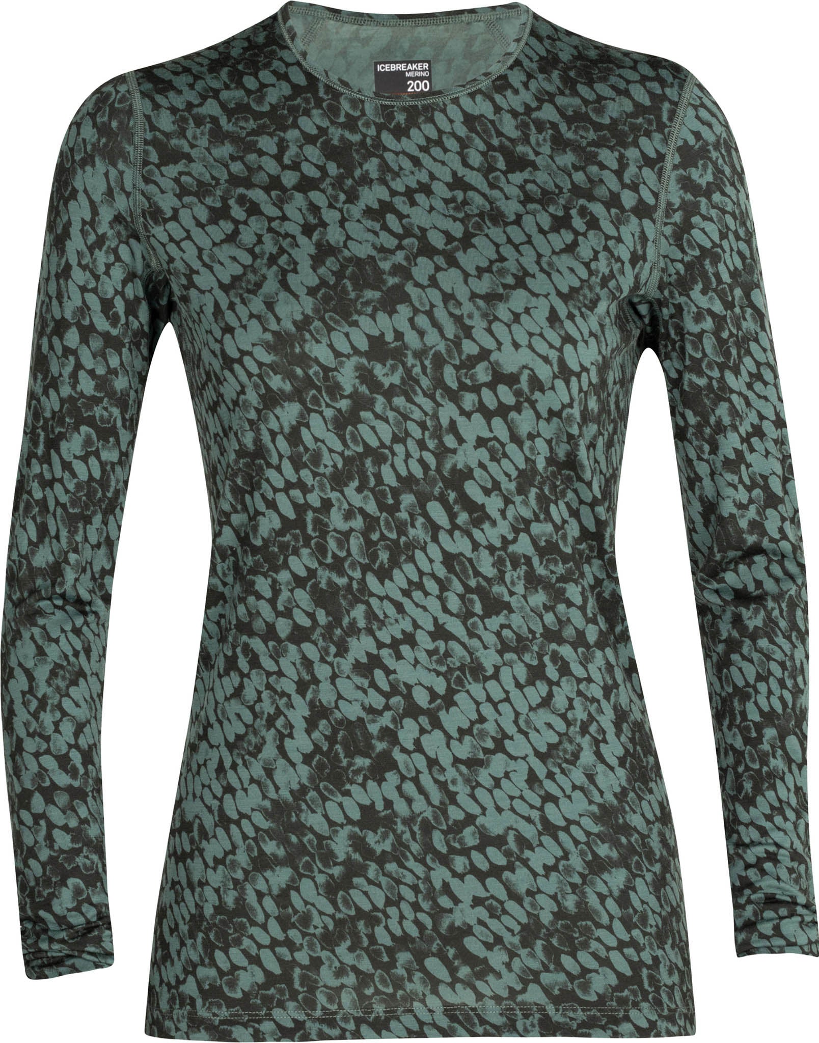 200 Oasis Forest Shadows Long Sleeve Baselayer for Women - Moisture Wicking Thermal Underwear for Hiking, Skiing & Cold Weather Activities