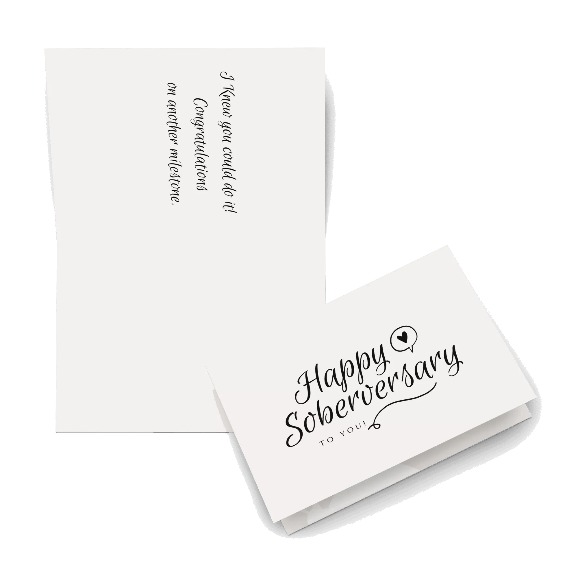 Happy Sober Anniversary (Soberversary) Greeting Card - Thoughtful Recovery Celebration Card for AA, NA Milestones - Perfect for 1 Year, 5 Year Sobriety Gifts
