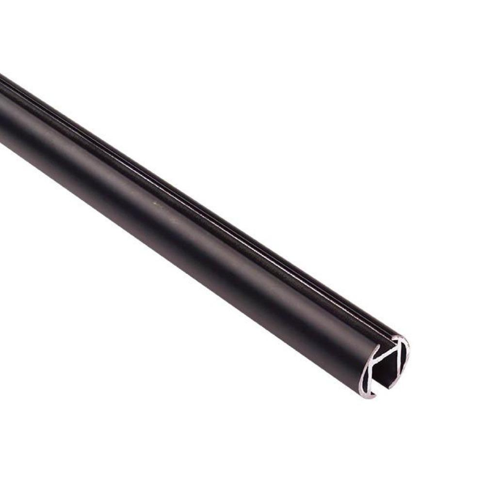 8 Foot Channel Track Drapery Rod - Heavy Duty Curtain Rail System for Windows, Doors & Room Dividers - Perfect for Home, Office & Commercial Spaces